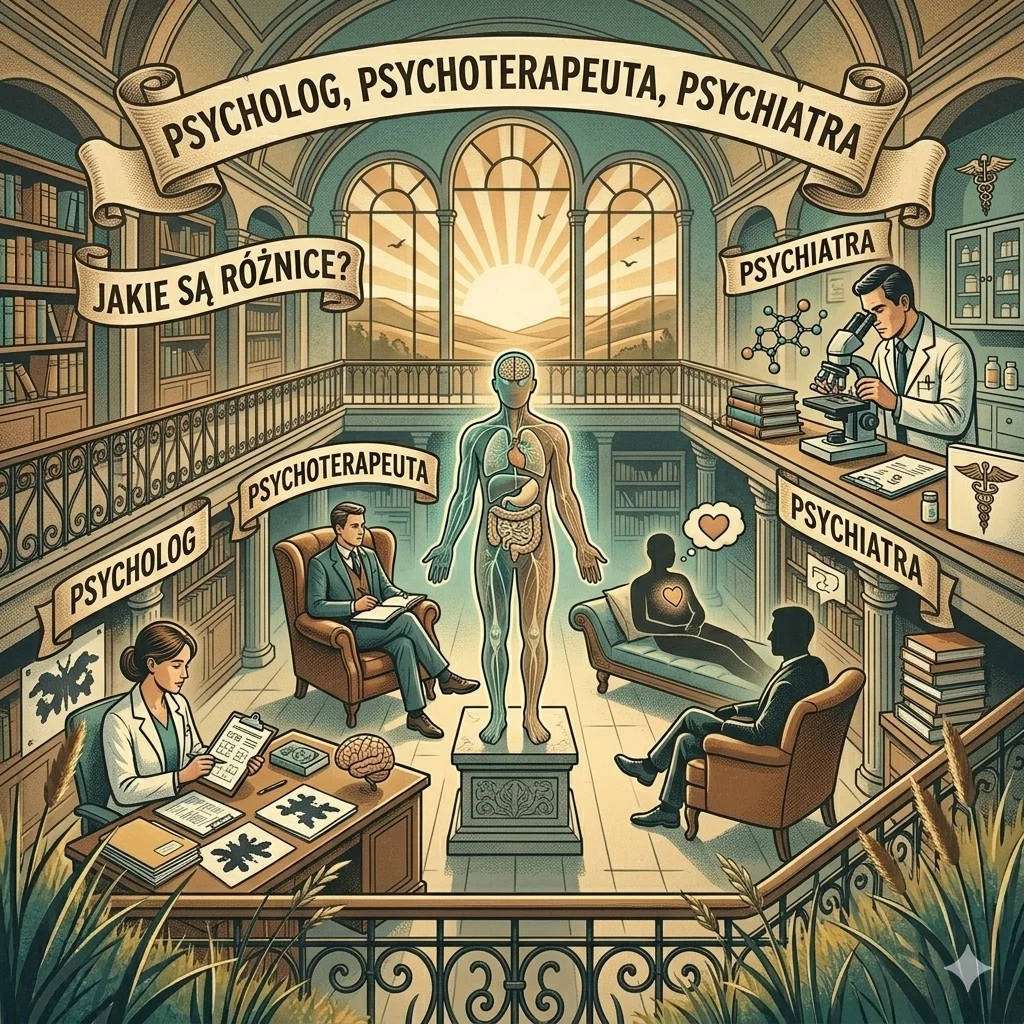 Psycholog, psychoterapeuta, psychiatra - różnice